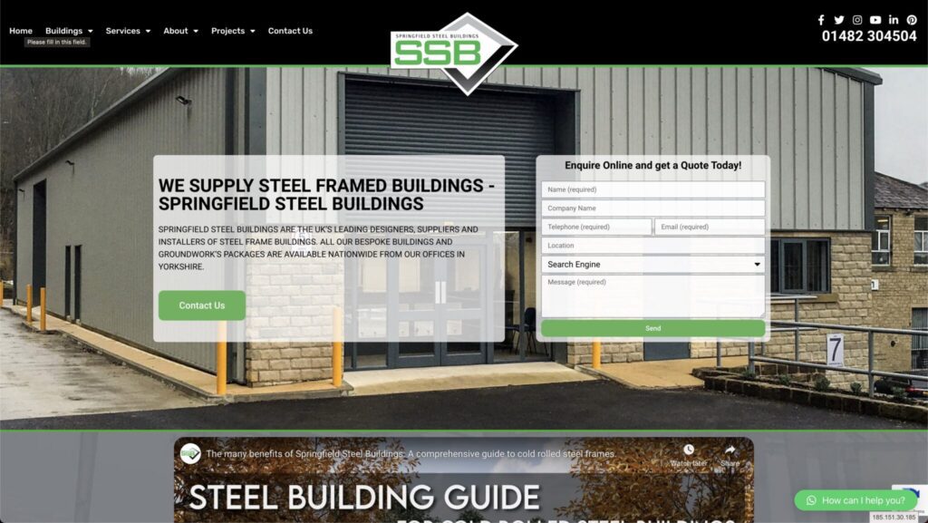 Springfield Steel Website