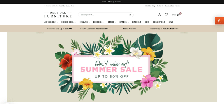 only oak homepage