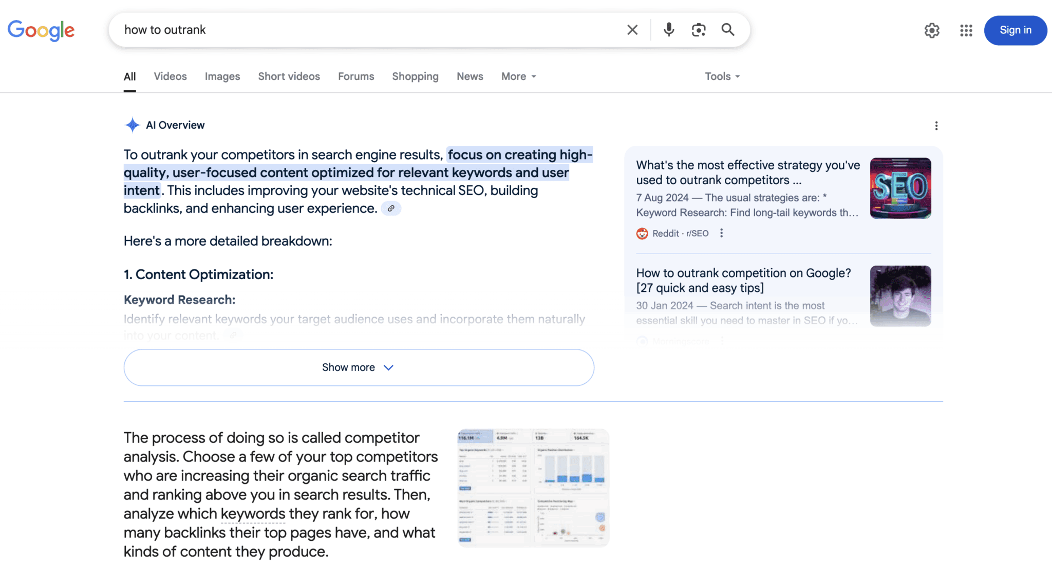 how to outrank ai overview