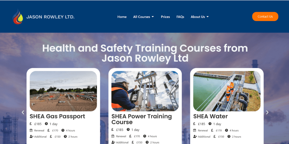 Jason Rowley Ltd Optimised Homepage