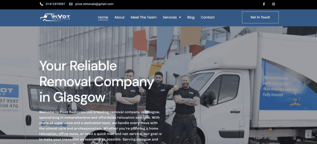 SEO & Web Design for Removals Company