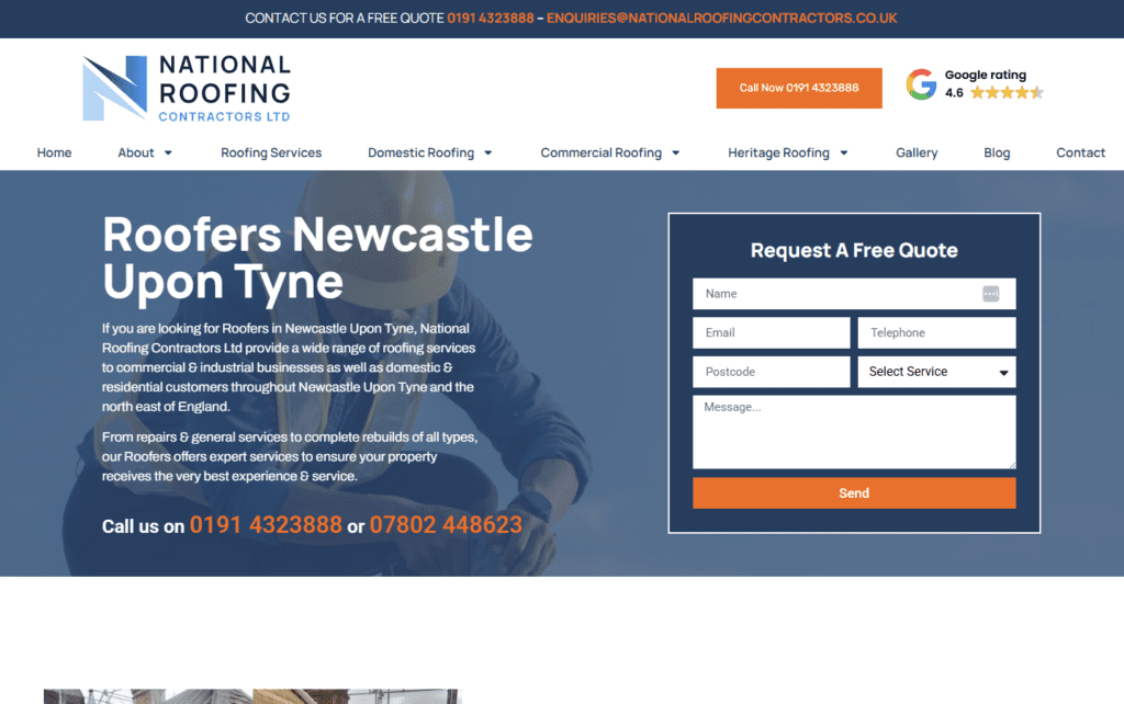 How We Built a Roofing Website With SEO at Its Core