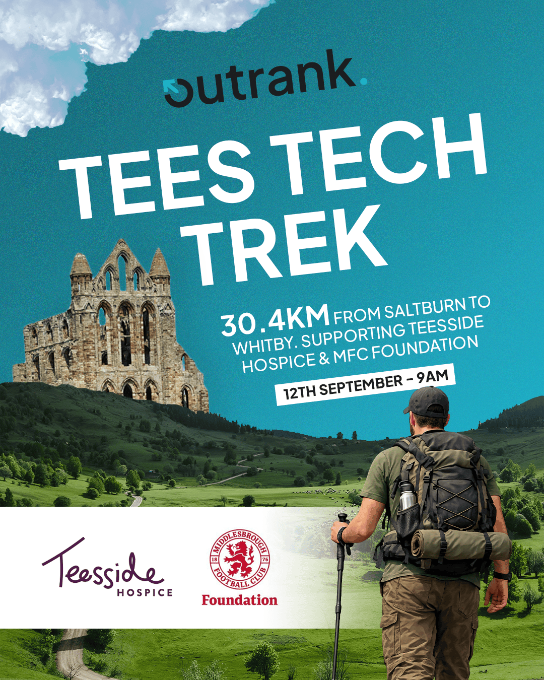 Outrank Takes on the Tees Tech Trek for Two Incredible Local Charities 2 tees tech walk