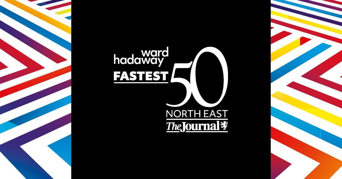 Outrank Ranks 28th in the Ward Hadaway North East Fastest 50! 3 F50 North East 2026 black logo social media 1
